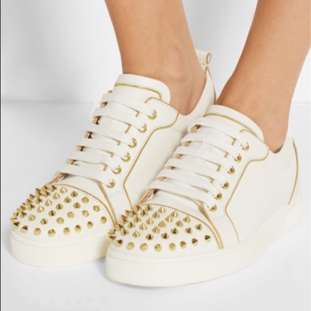 ✨✨✨Christian Louboutin Rush Spiked Leather Sneaker